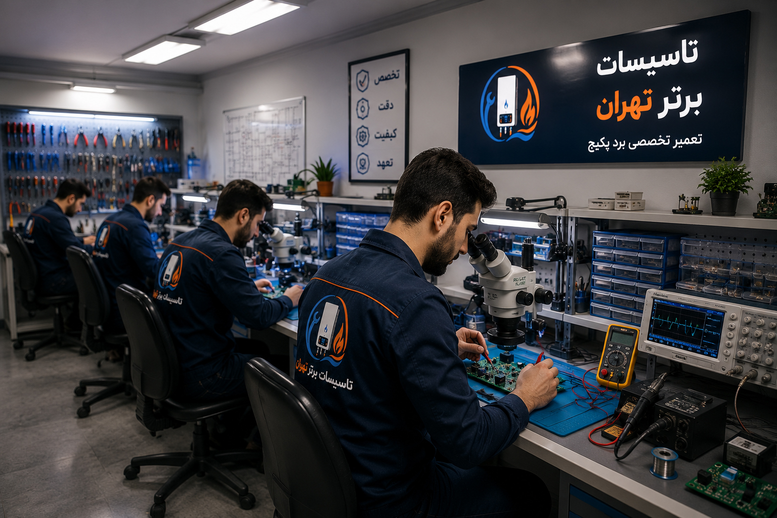تعمیر برد پکیج در تهران